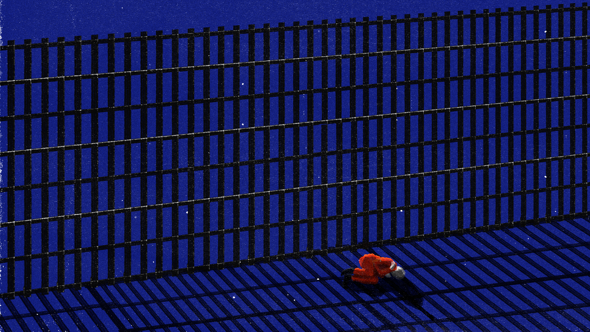 Imagen del preso en el suelo Mauricio Santos/VICE.